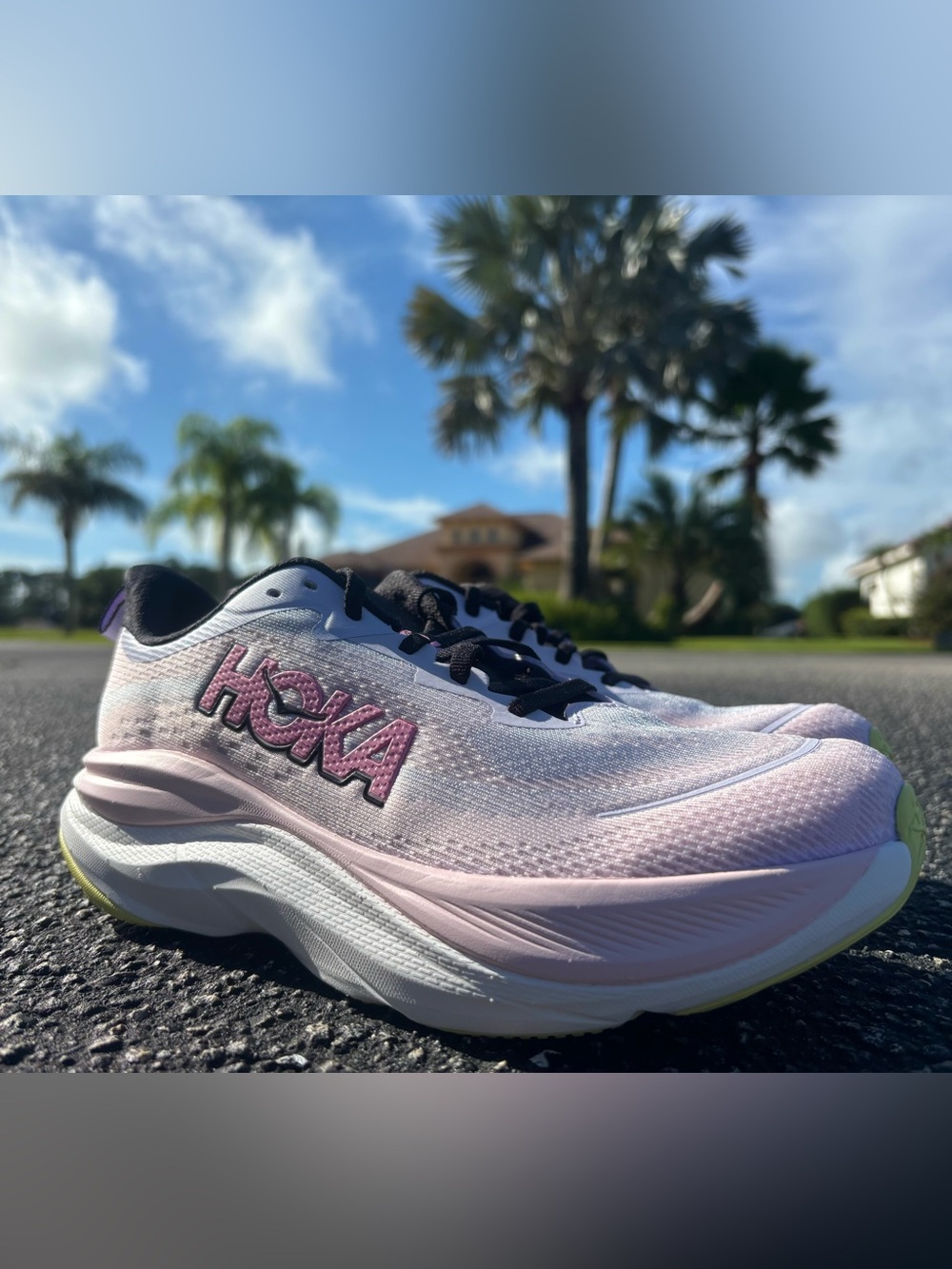 Hoka 💅 Skyflow Running Jogging Athletic Shoes Pink Twilight Size 8 8.5 9 10 NEW - Picture 2 of 12